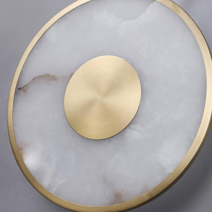 Round Alabaster Wall Lamp - Vakkerlight