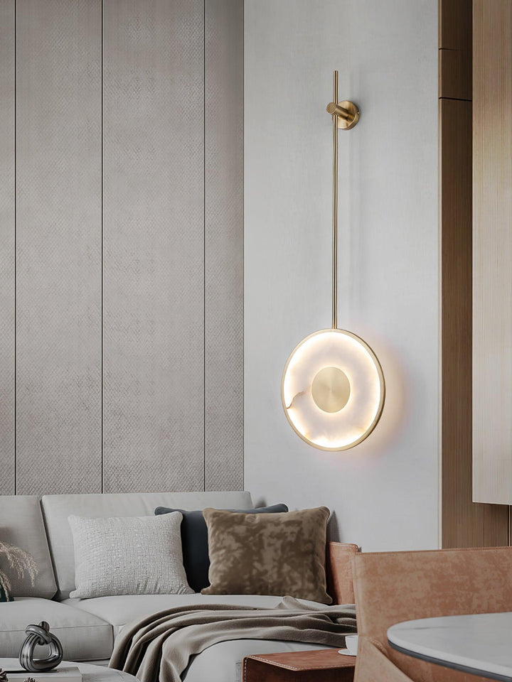 Round Alabaster Wall Lamp - Vakkerlight