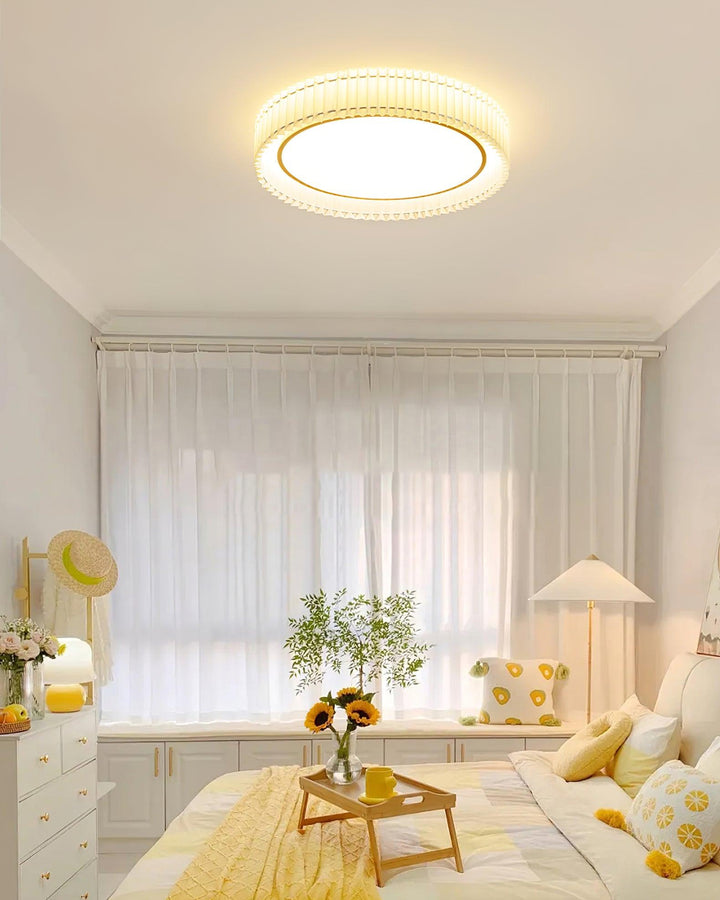 Round Pleated Ceiling Lamp - Vakkerlight