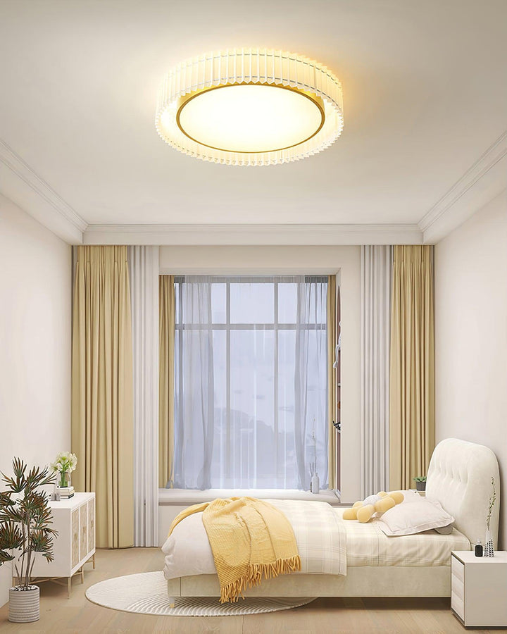 Round Pleated Ceiling Lamp - Vakkerlight