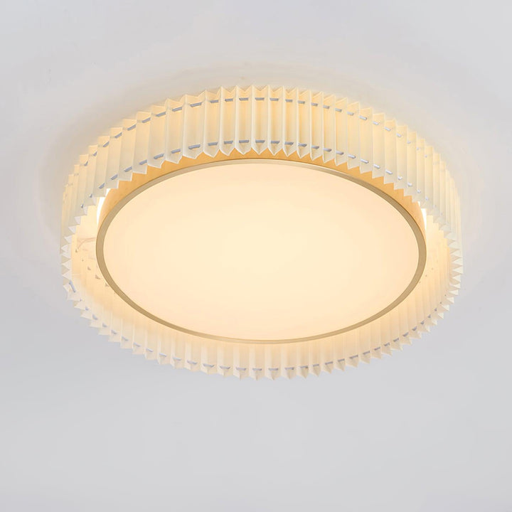 Round Pleated Ceiling Lamp - Vakkerlight