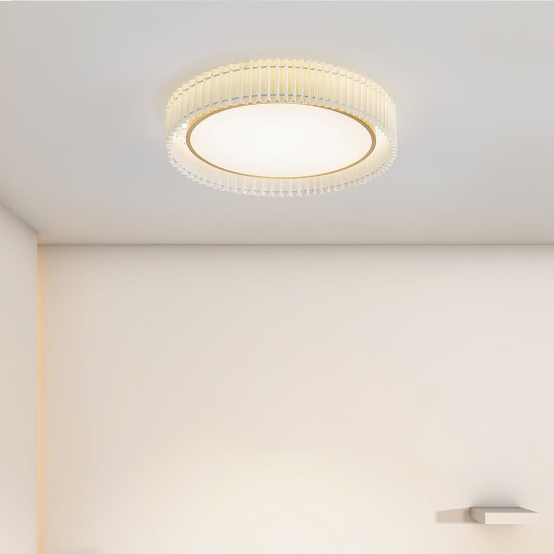 Round Pleated Ceiling Lamp - Vakkerlight