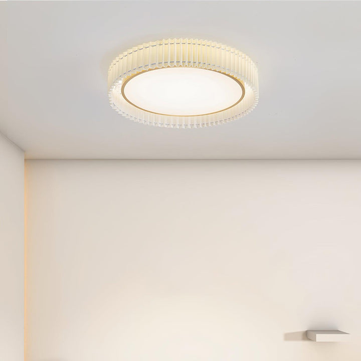 Round Pleated Ceiling Lamp - Vakkerlight