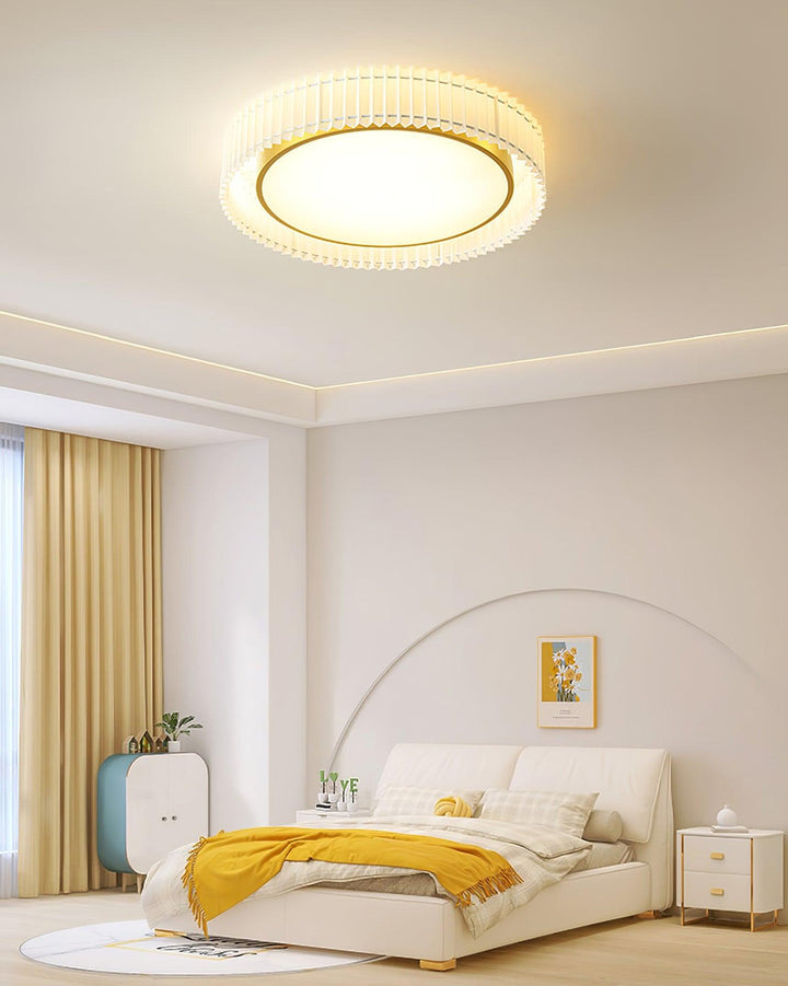 Round Pleated Ceiling Lamp - Vakkerlight