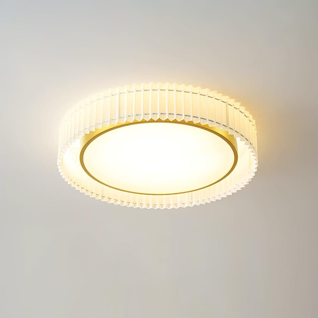 Round Pleated Ceiling Lamp - Vakkerlight