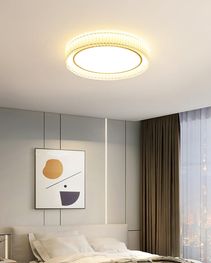 Round Pleated Ceiling Lamp - Vakkerlight