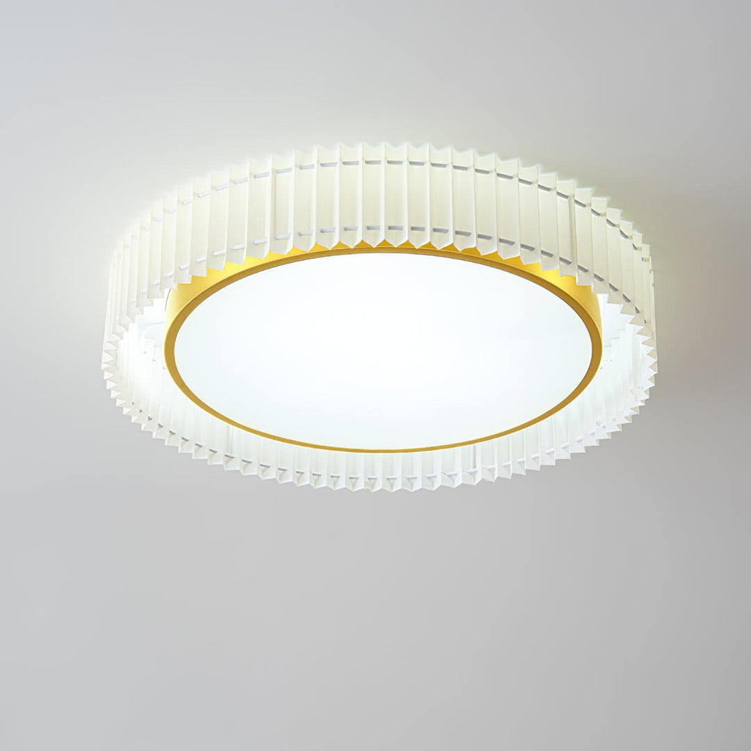 Round Pleated Ceiling Lamp - Vakkerlight