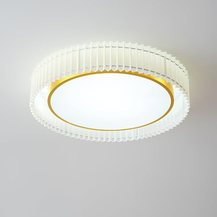 Round Pleated Ceiling Lamp - Vakkerlight