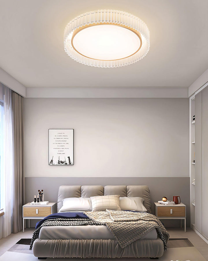 Round Pleated Ceiling Lamp - Vakkerlight