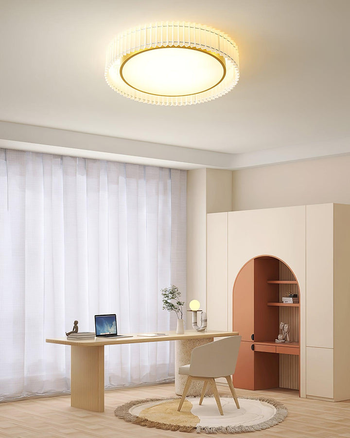 Round Pleated Ceiling Lamp - Vakkerlight