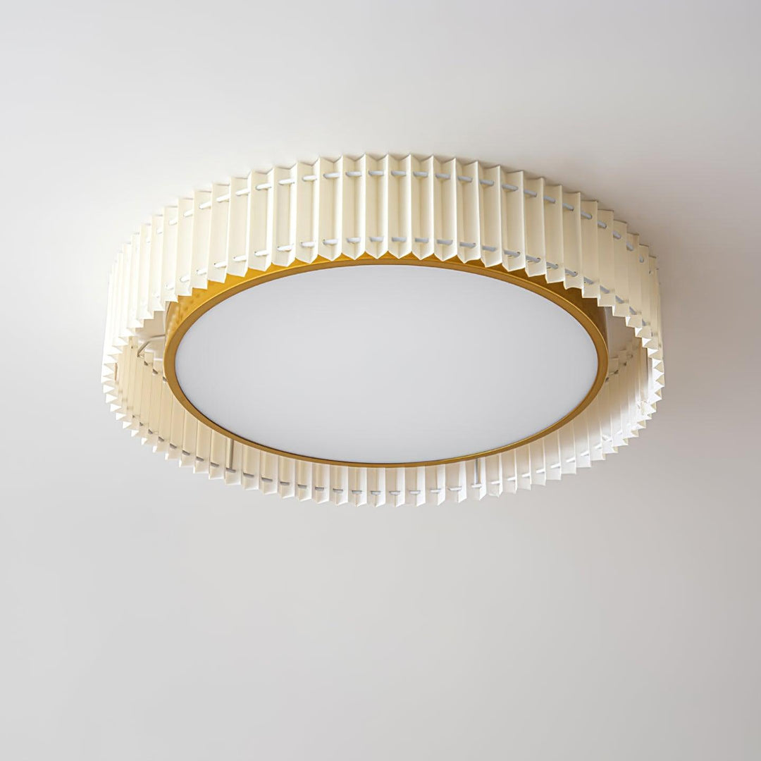 Round Pleated Ceiling Lamp - Vakkerlight