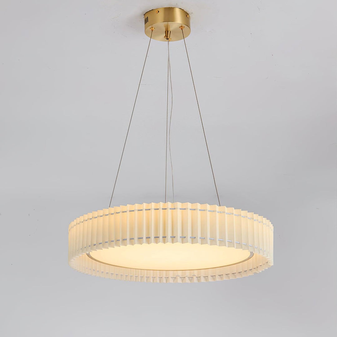 Round Pleated Pendant Lamp - Vakkerlight