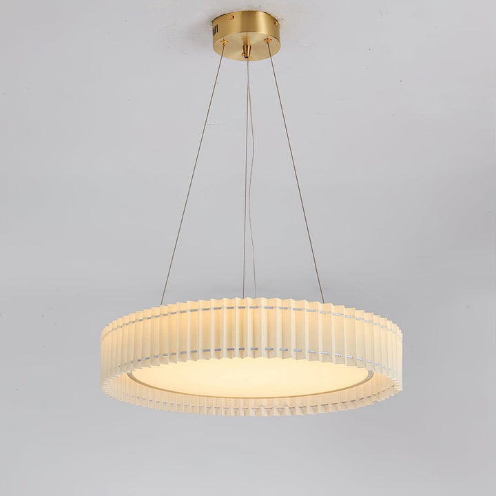 Round Pleated Pendant Lamp - Vakkerlight