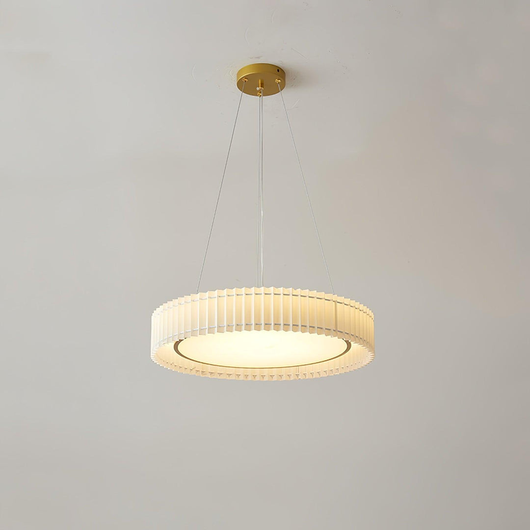 Round Pleated Pendant Lamp - Vakkerlight