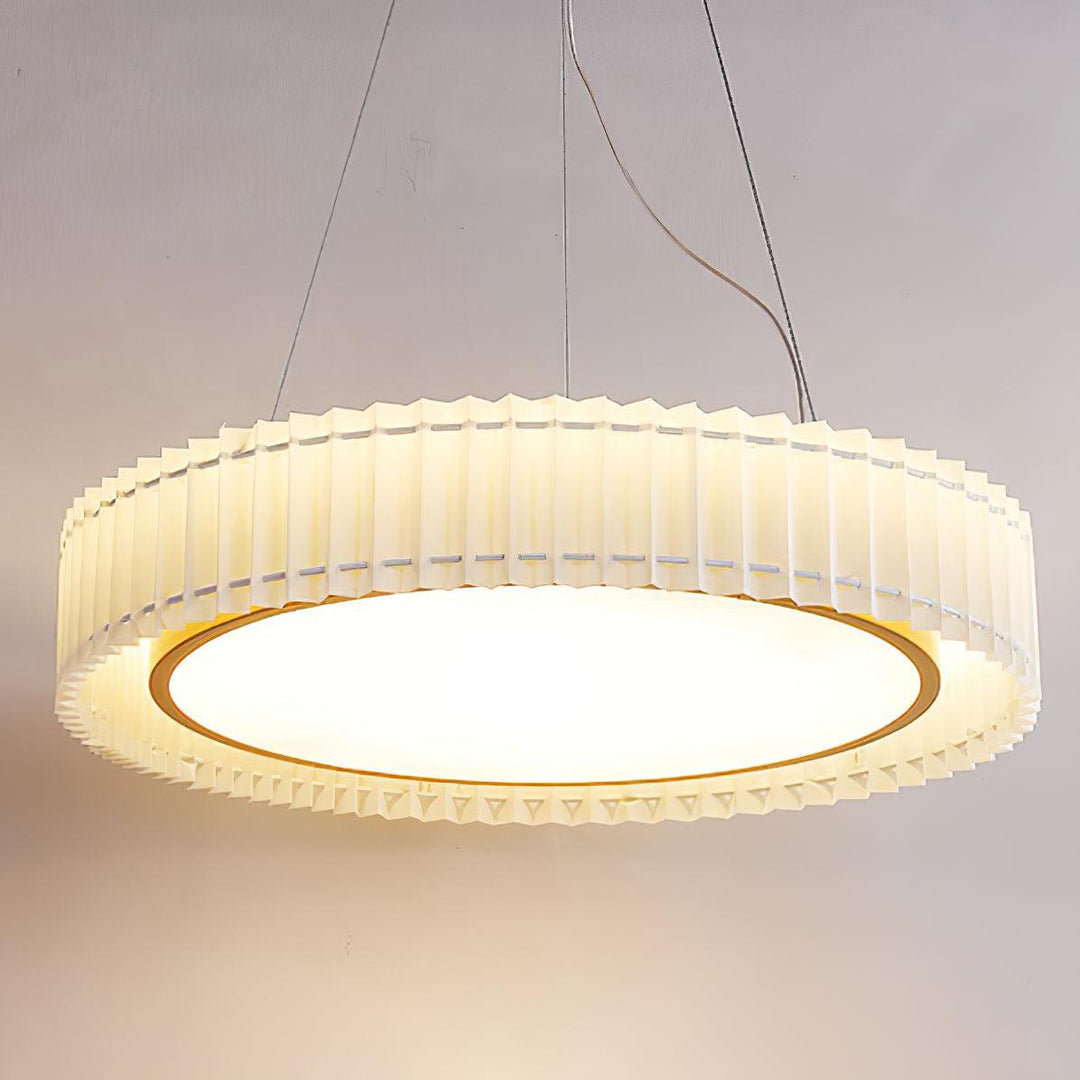 Round Pleated Pendant Lamp - Vakkerlight