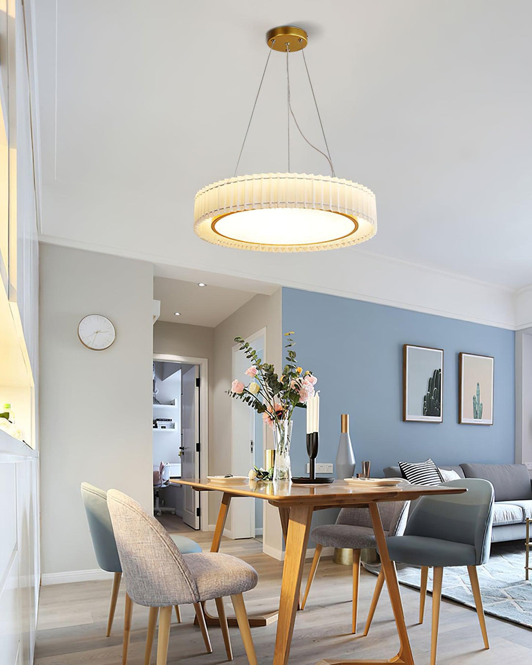 Round Pleated Pendant Lamp - Vakkerlight