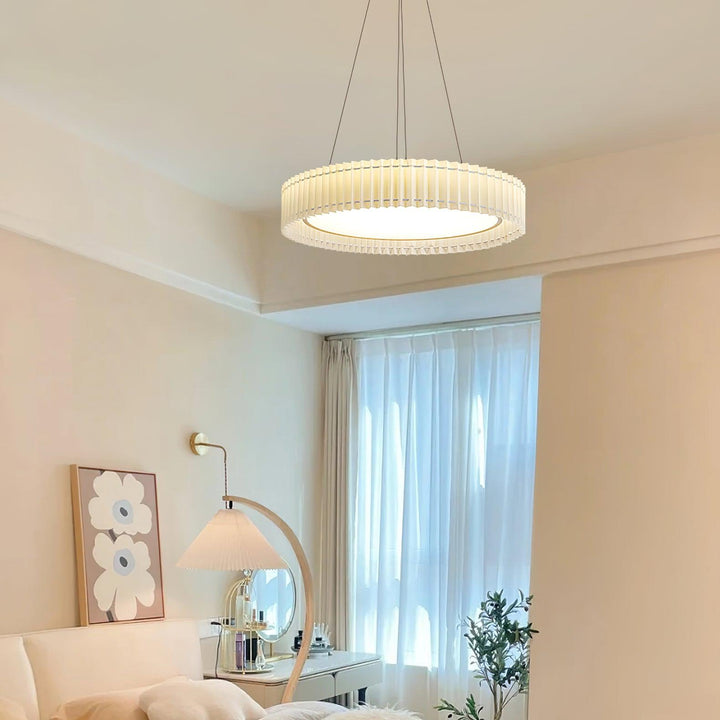 Round Pleated Pendant Lamp - Vakkerlight