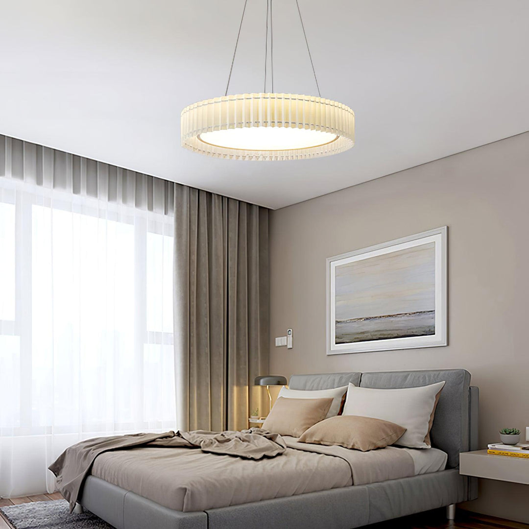 Round Pleated Pendant Lamp - Vakkerlight