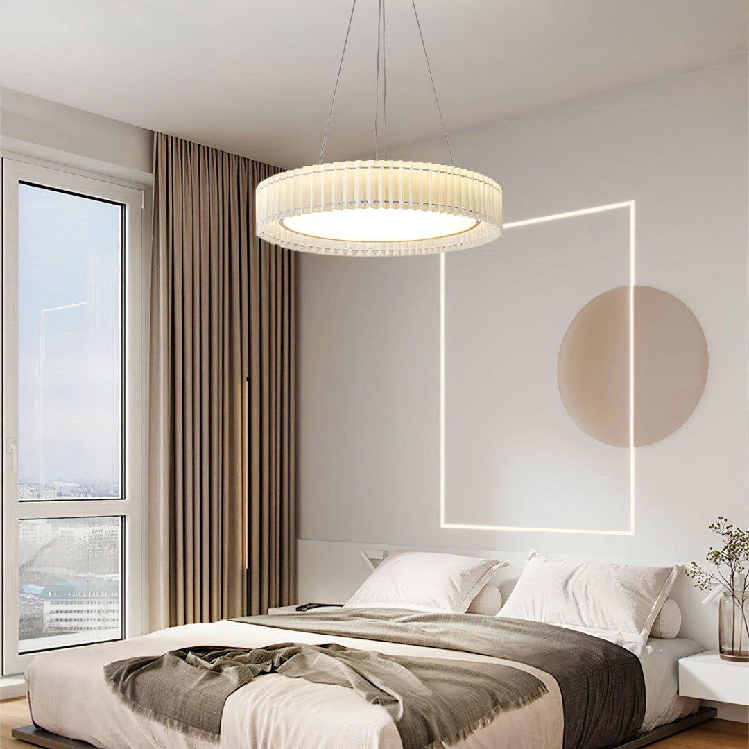 Round Pleated Pendant Lamp - Vakkerlight