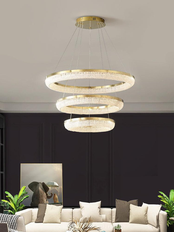 Round Ring Crystal Chandeliers - Vakkerlight