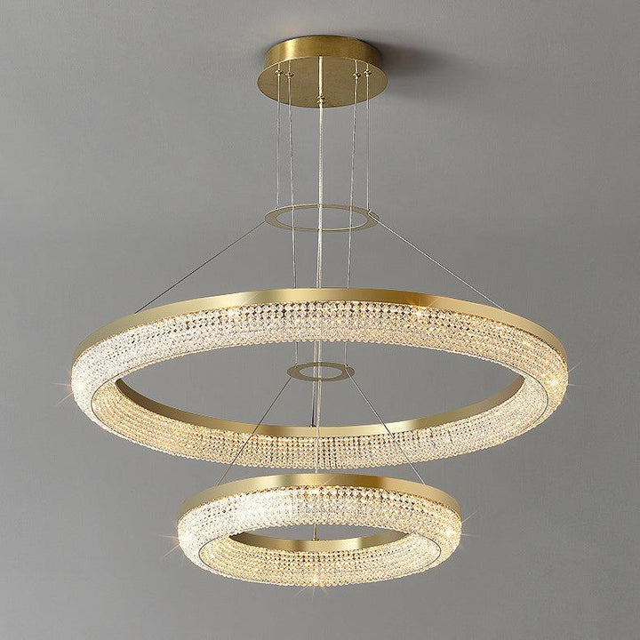 Round Ring Crystal Chandeliers - Vakkerlight