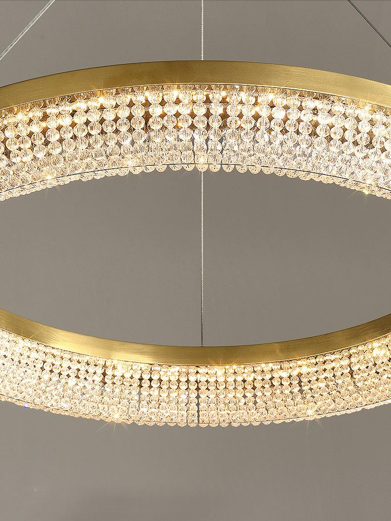 Round Ring Crystal Chandeliers - Vakkerlight