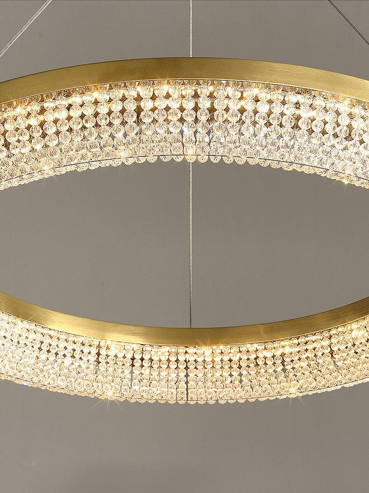 Round Ring Crystal Chandeliers - Vakkerlight