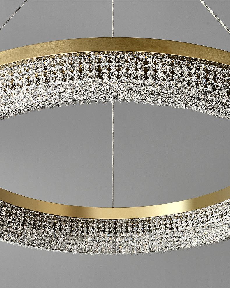 Round Ring Crystal Chandeliers - Vakkerlight