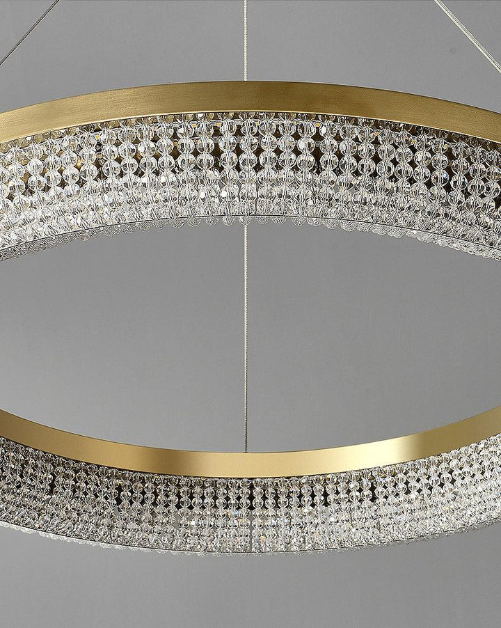 Round Ring Crystal Chandeliers - Vakkerlight