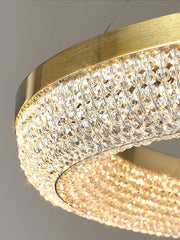 Round Ring Crystal Chandeliers - Vakkerlight