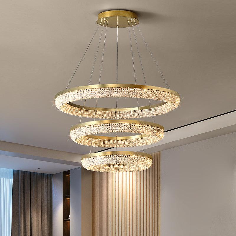 Parallel Ring LED Chandelier - Parallel Ring LED Chandelier - Mooielight