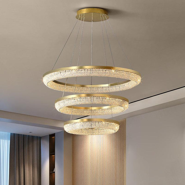 Round Ring Crystal Chandeliers - Vakkerlight