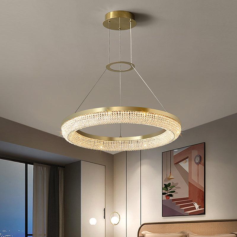 Round Ring Crystal Chandeliers - Vakkerlight