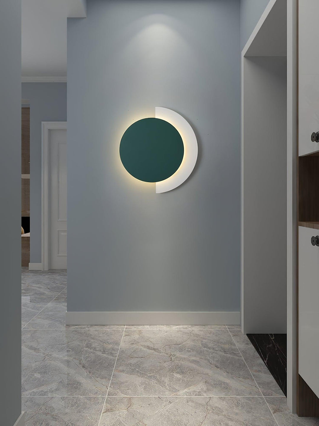 Rounded Abstract Art Sconce - Vakkerlight