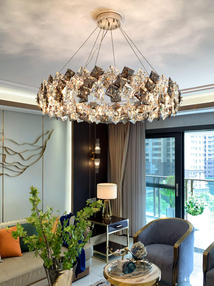 Scale Crystal Round Chandelier - Vakkerlight