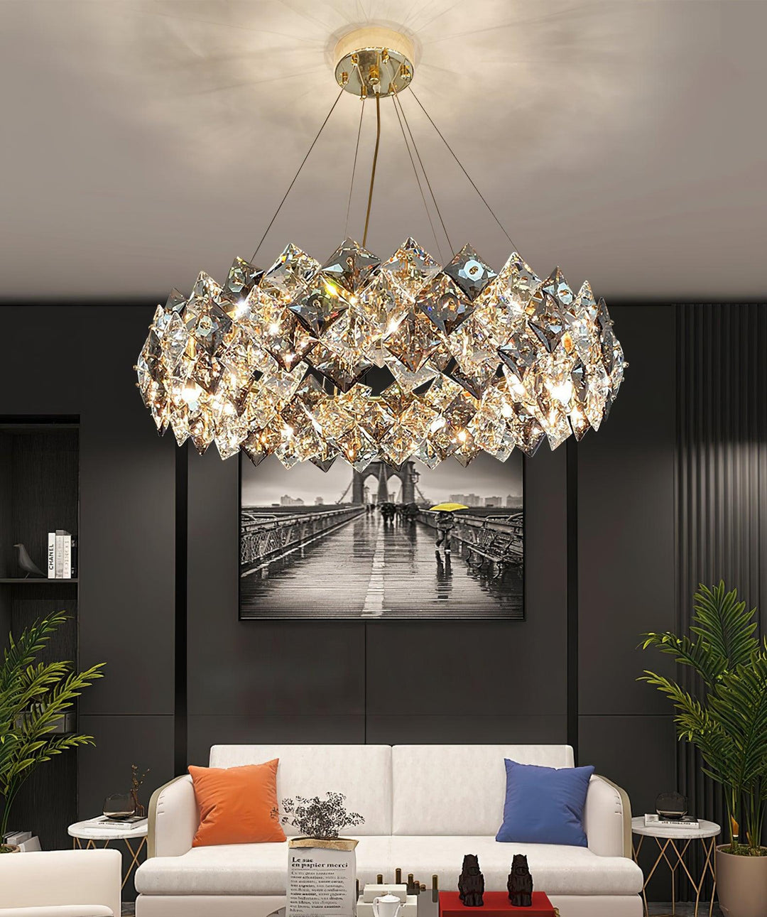 Scale Crystal Round Chandelier - Vakkerlight