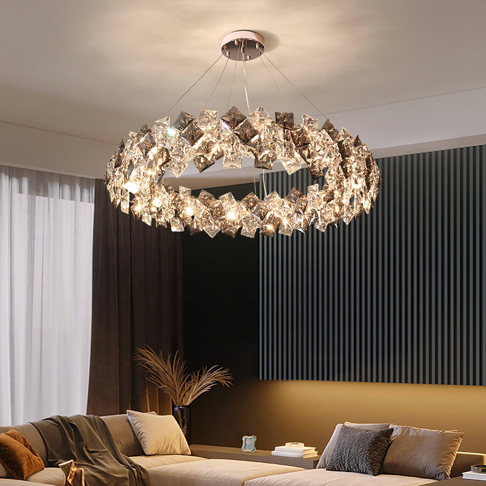 Scale Crystal Round Chandelier - Vakkerlight