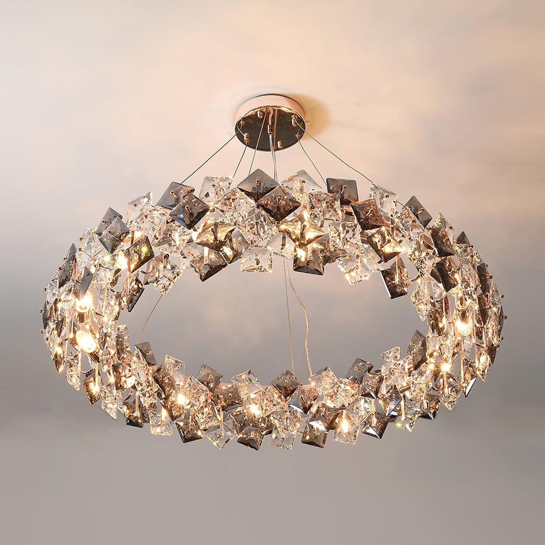 Scale Crystal Round Chandelier - Vakkerlight