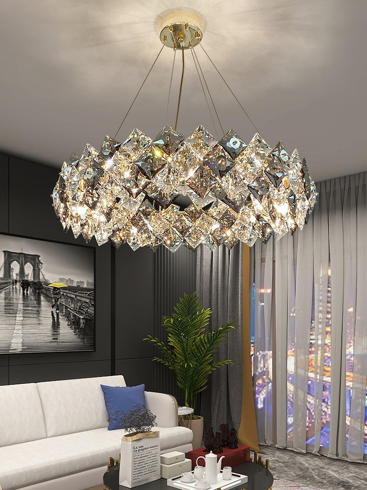 Scale Crystal Round Chandelier - Vakkerlight