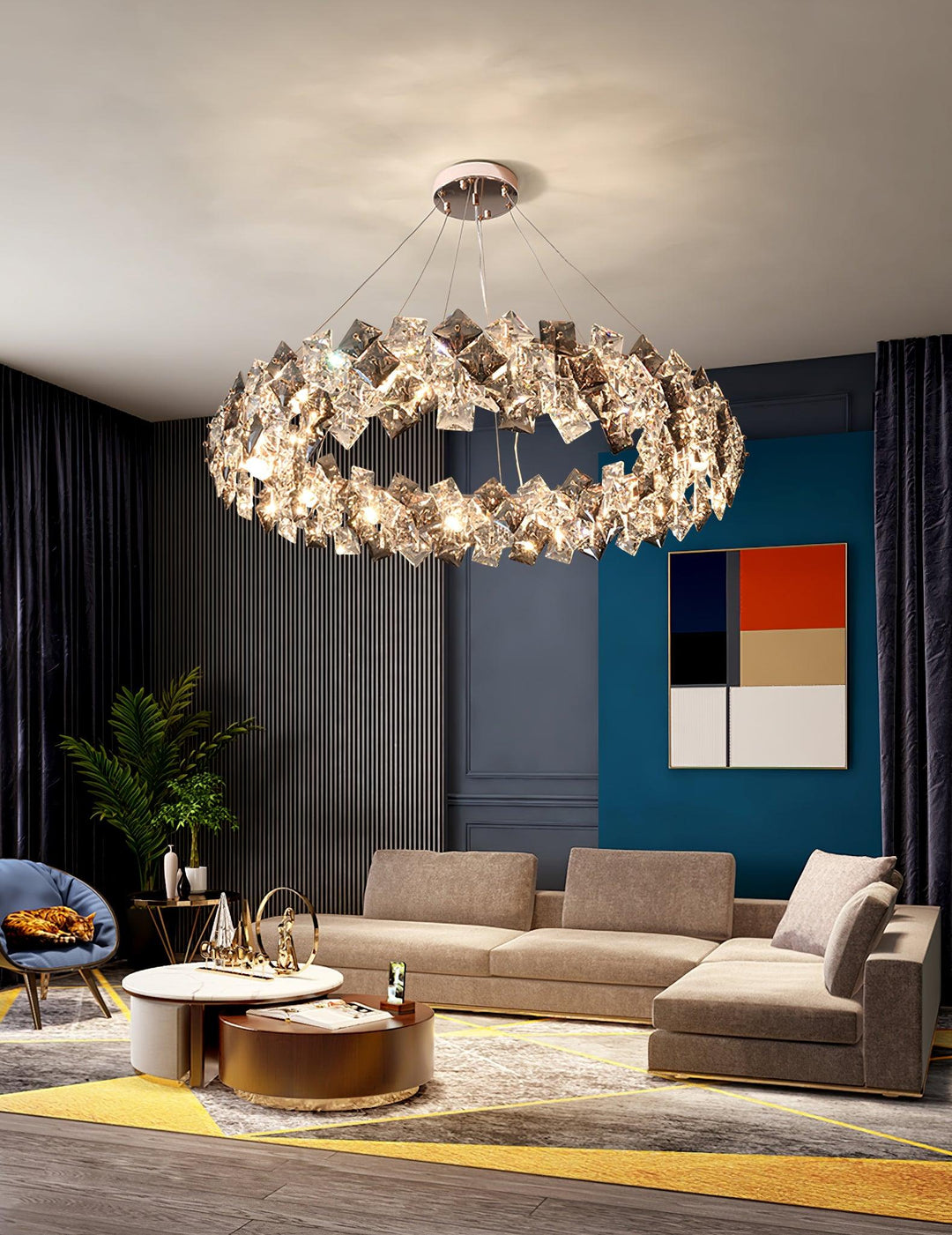 Scale Crystal Round Chandelier - Vakkerlight