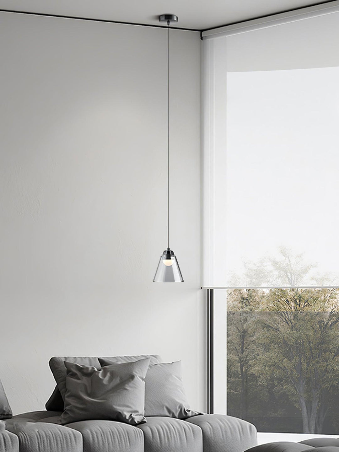 Sculptural Glass Pendant Lamp - Vakkerlight