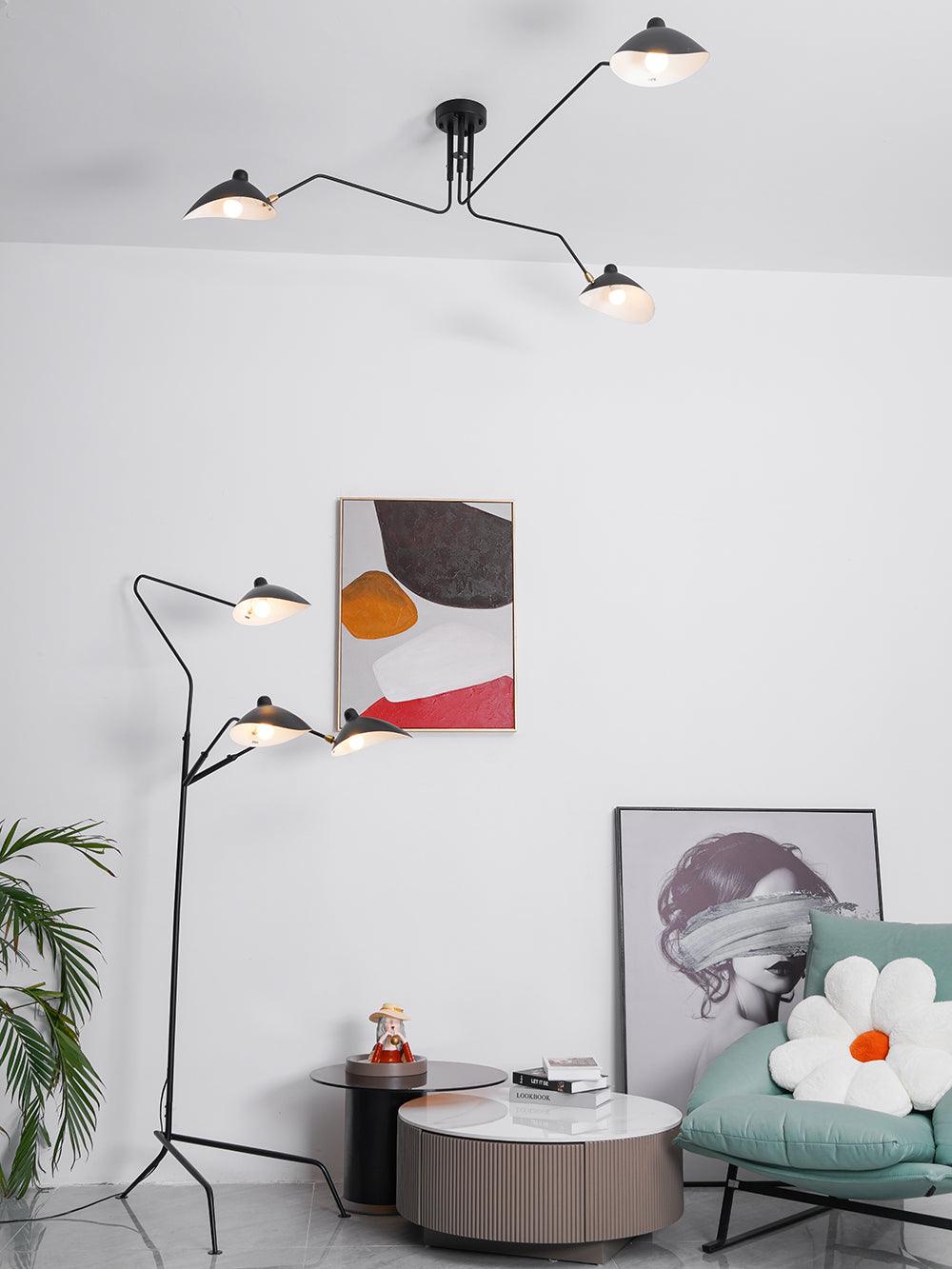 Serge Mouille Ceiling Light A - Vakkerlight