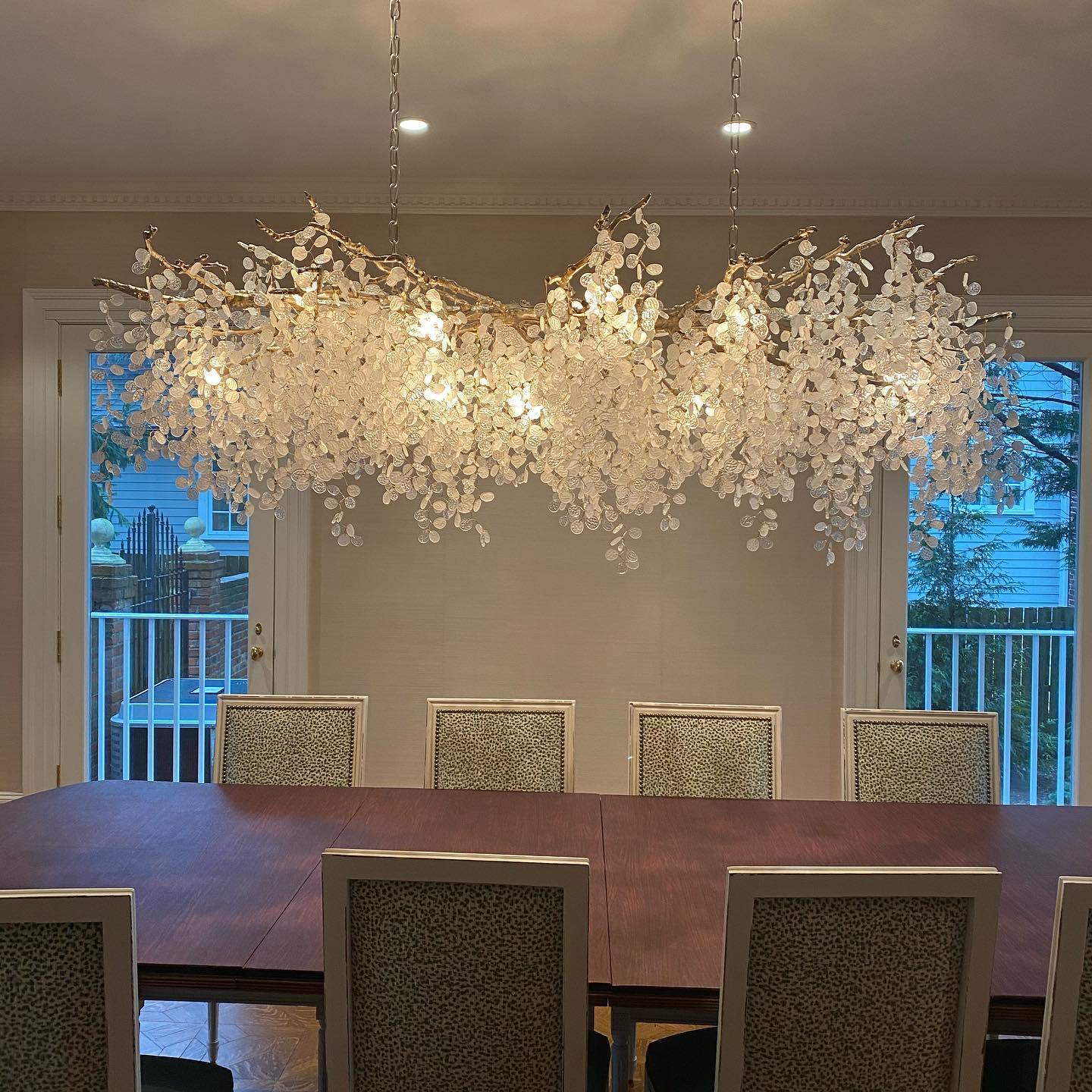 High ceiling Living Room Crystal Chandelier