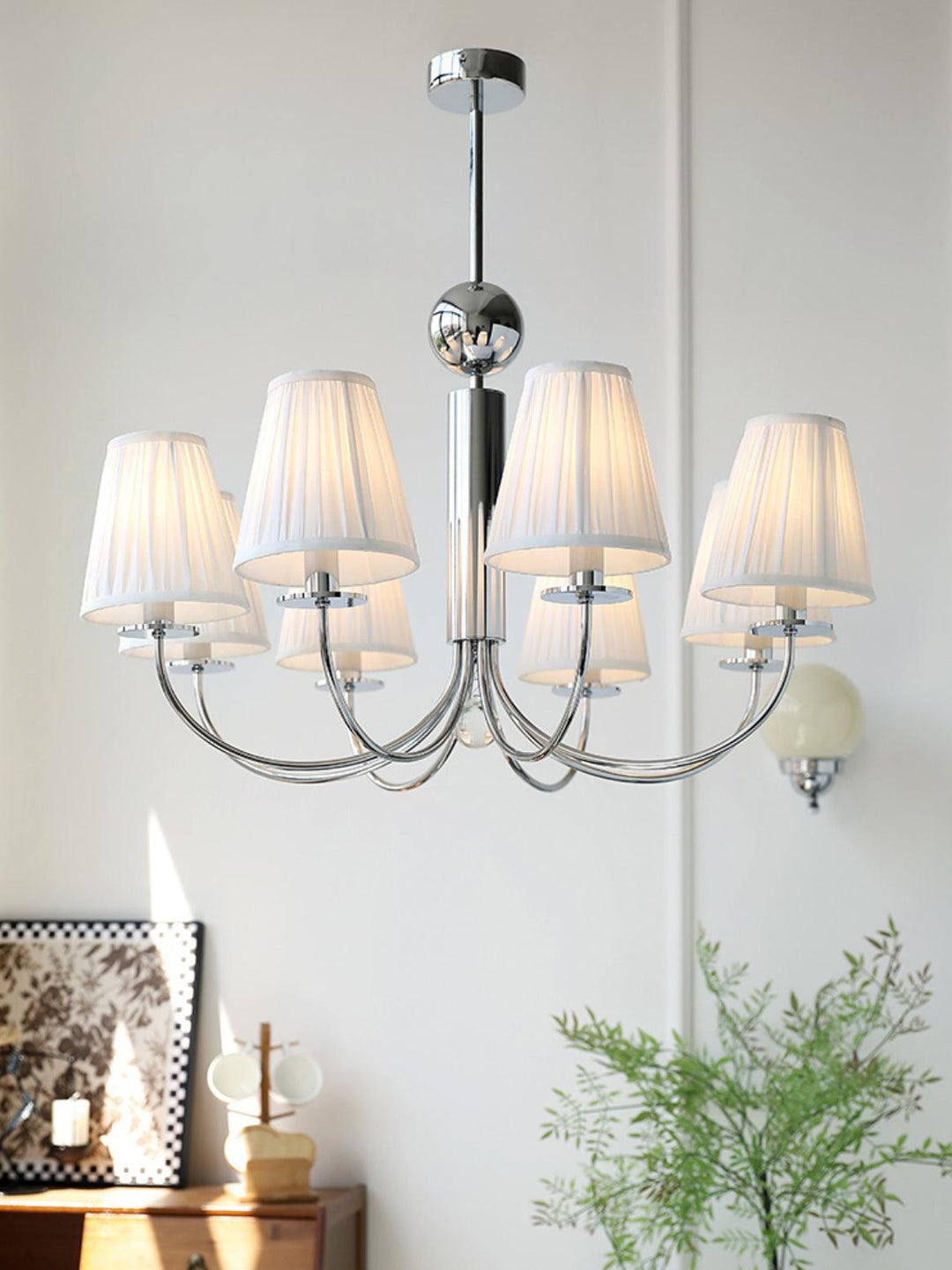 Simplicity Chrome Chandelier - Vakkerlight