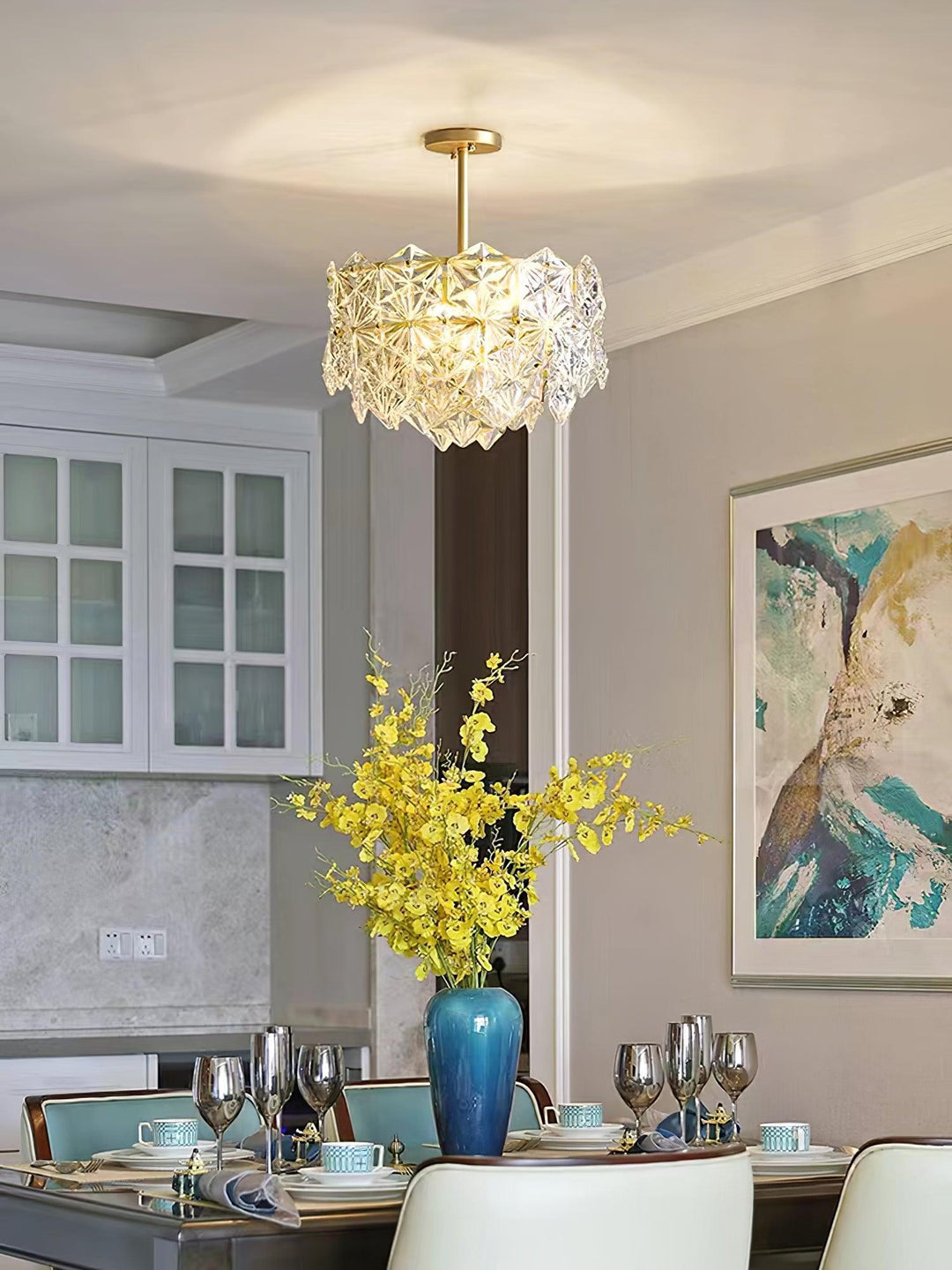 Snowflake Glass Chandelier - Vakkerlight