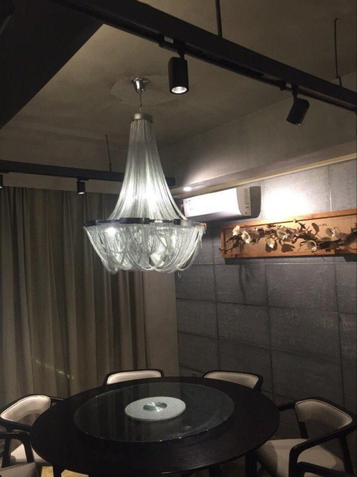 Tassel Aluminum Chain Chandelier - Vakkerlight