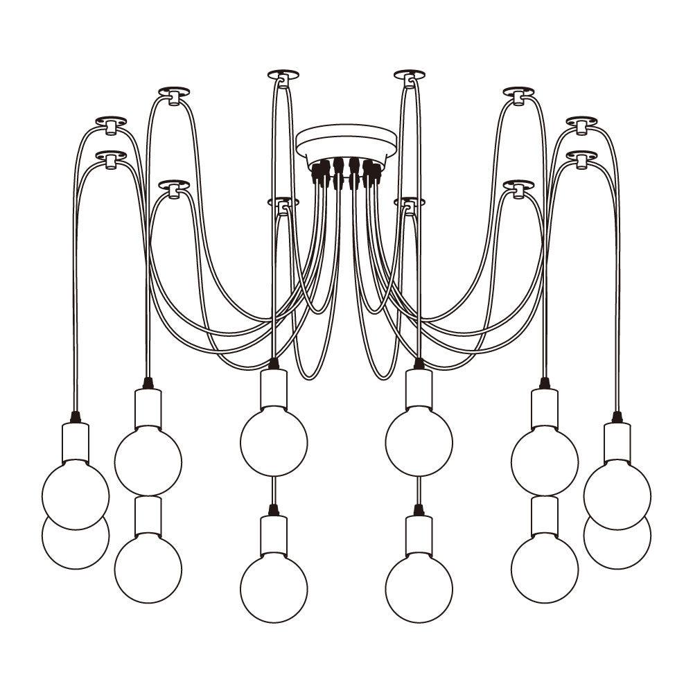 Spider Ceiling Chandelier - Vakkerlight