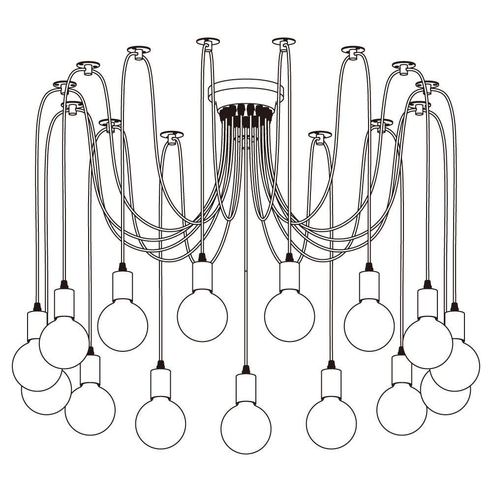 Spider Ceiling Chandelier - Vakkerlight