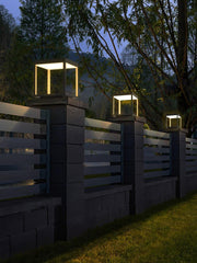 Square Frame Fence Post Garden Light
