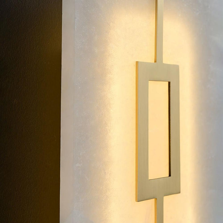 Square Alabaster Wall Lamp - Vakkerlight